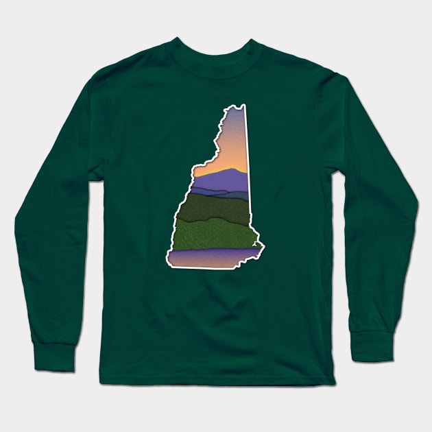 Summer Evening in New Hampshire Long Sleeve T-Shirt by Ski Classic NH